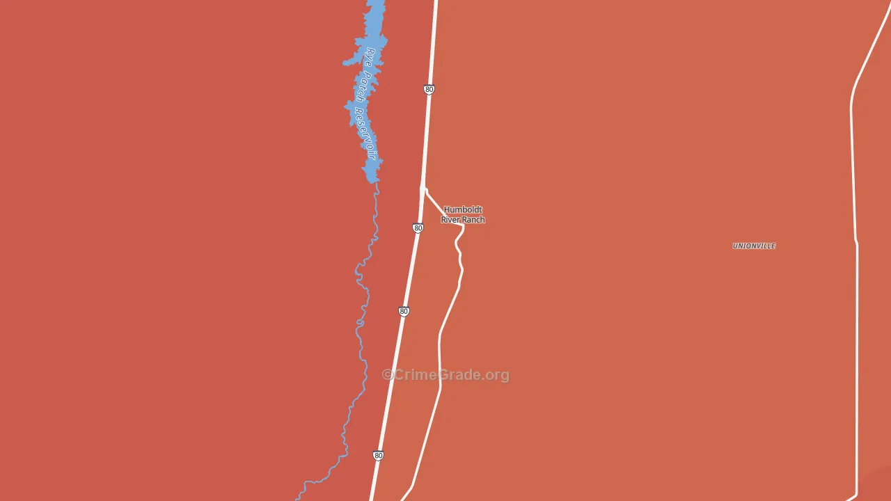 Rye Patch, NV Map of Murder Rates