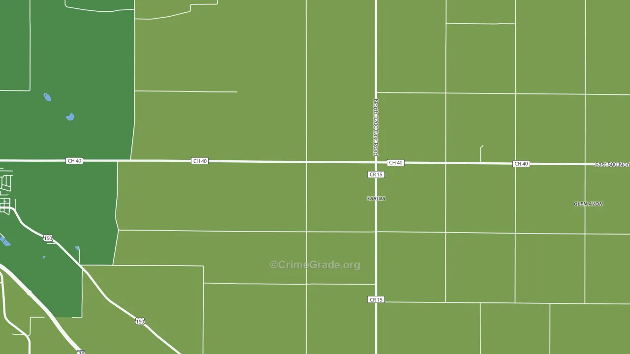 Sabina, IL Map of Murder Rates