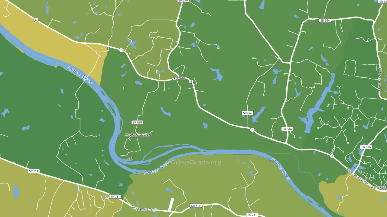 Sabot, VA Map of Murder Rates