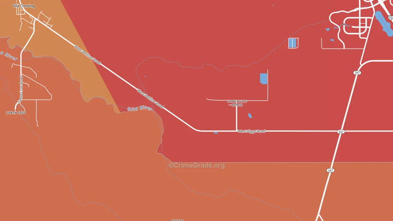 Sacate, AZ Map of Murder Rates