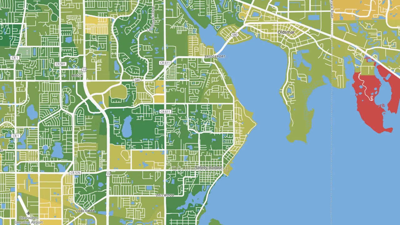 Safety Harbor, FL Map of Murder Rates