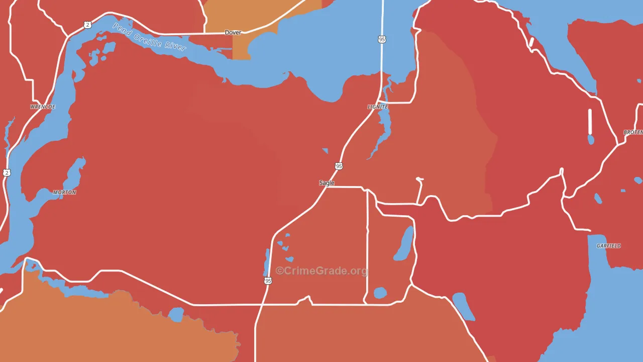 Sagle, ID Map of Murder Rates
