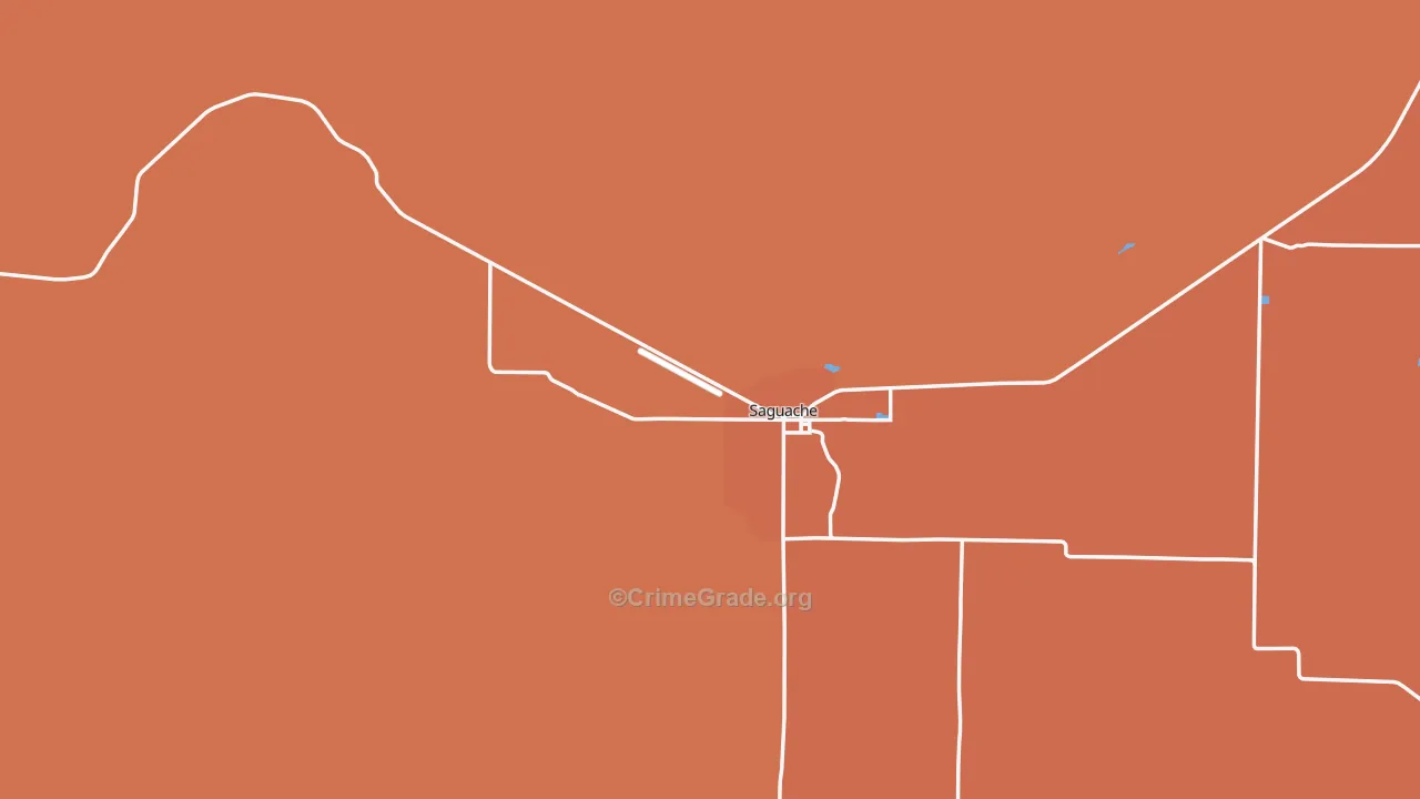 Saguache, CO Map of Murder Rates