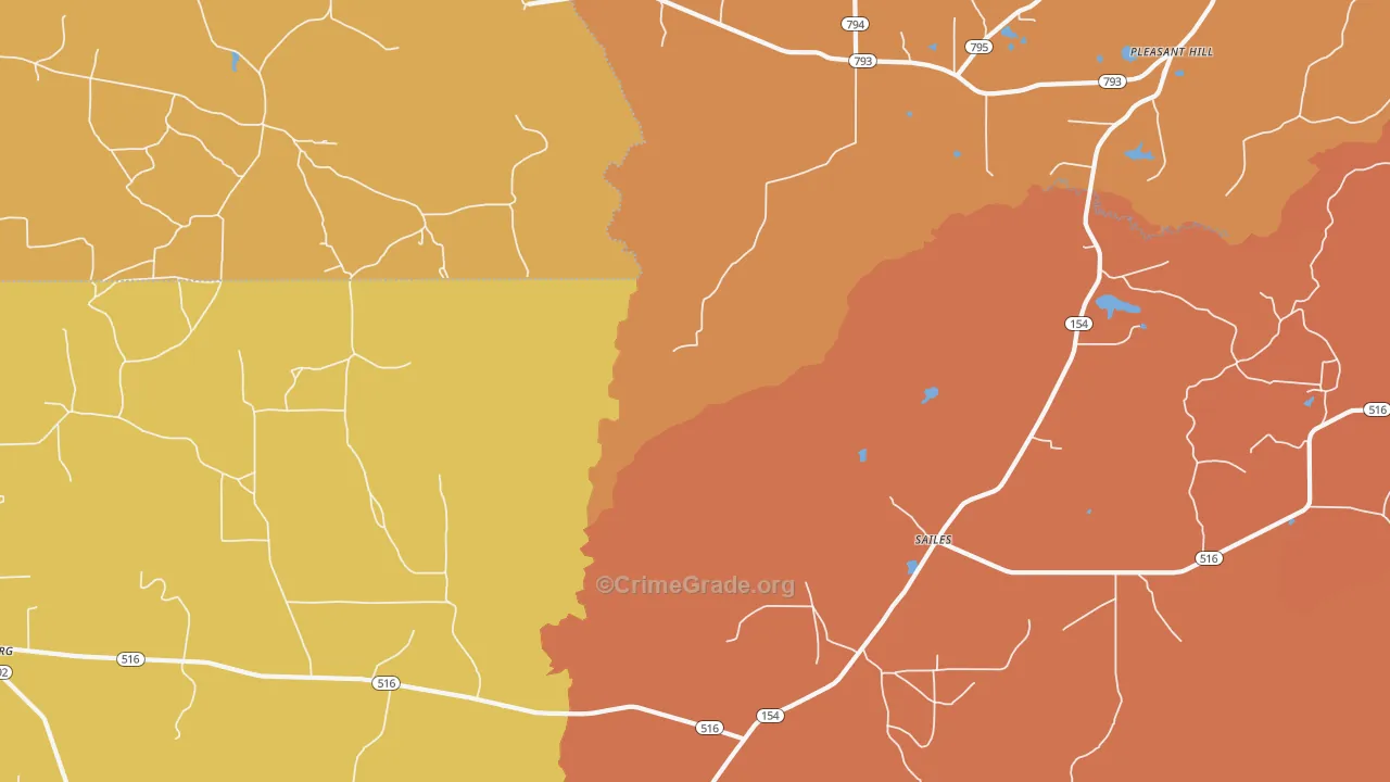 Sailes, LA Map of Murder Rates