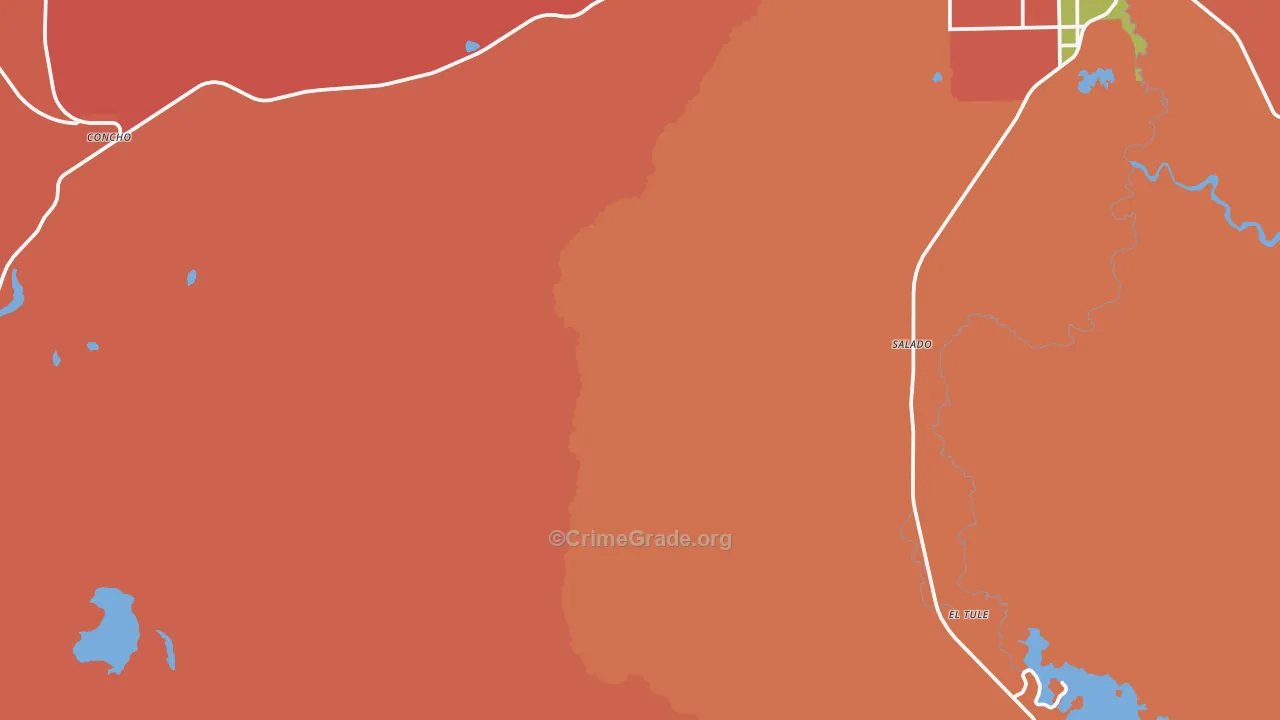 Salado, AZ Map of Murder Rates