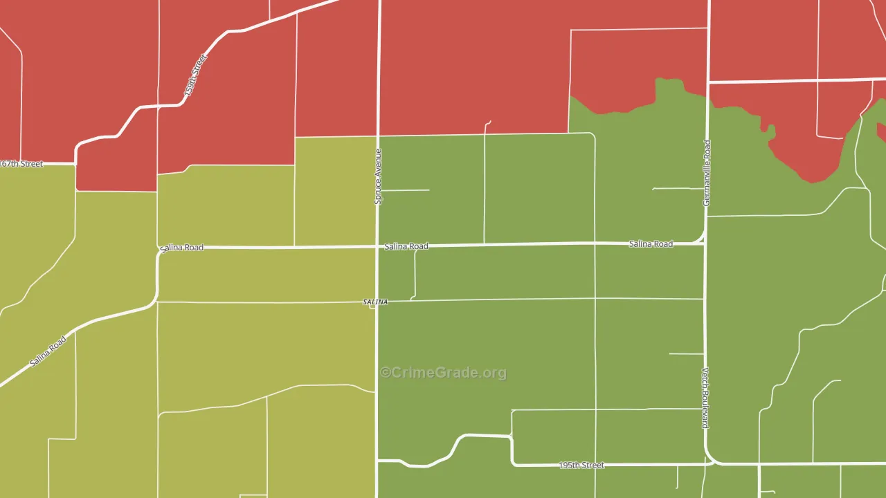 Salina, IA Map of Murder Rates