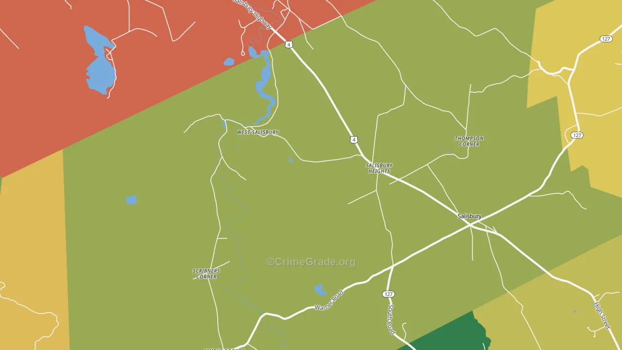 Salisbury Heights, NH Map of Murder Rates