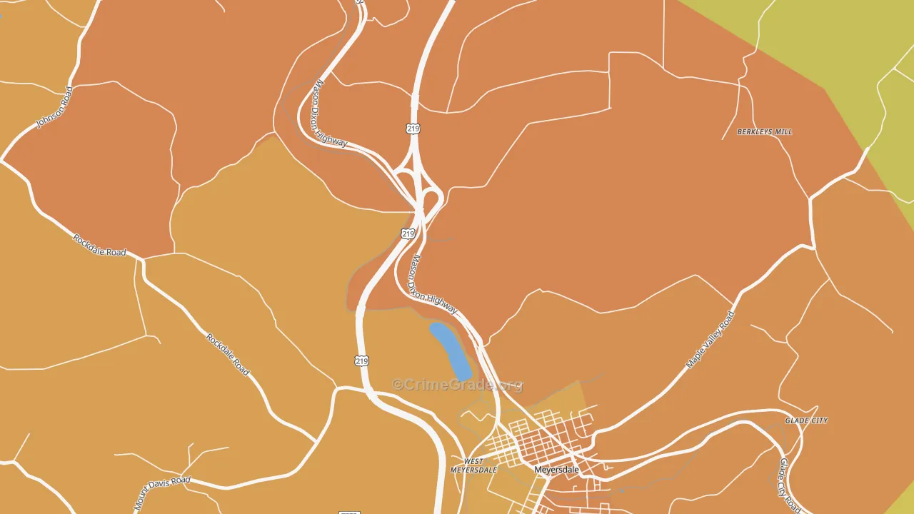 Salisbury Junction, PA Map of Murder Rates
