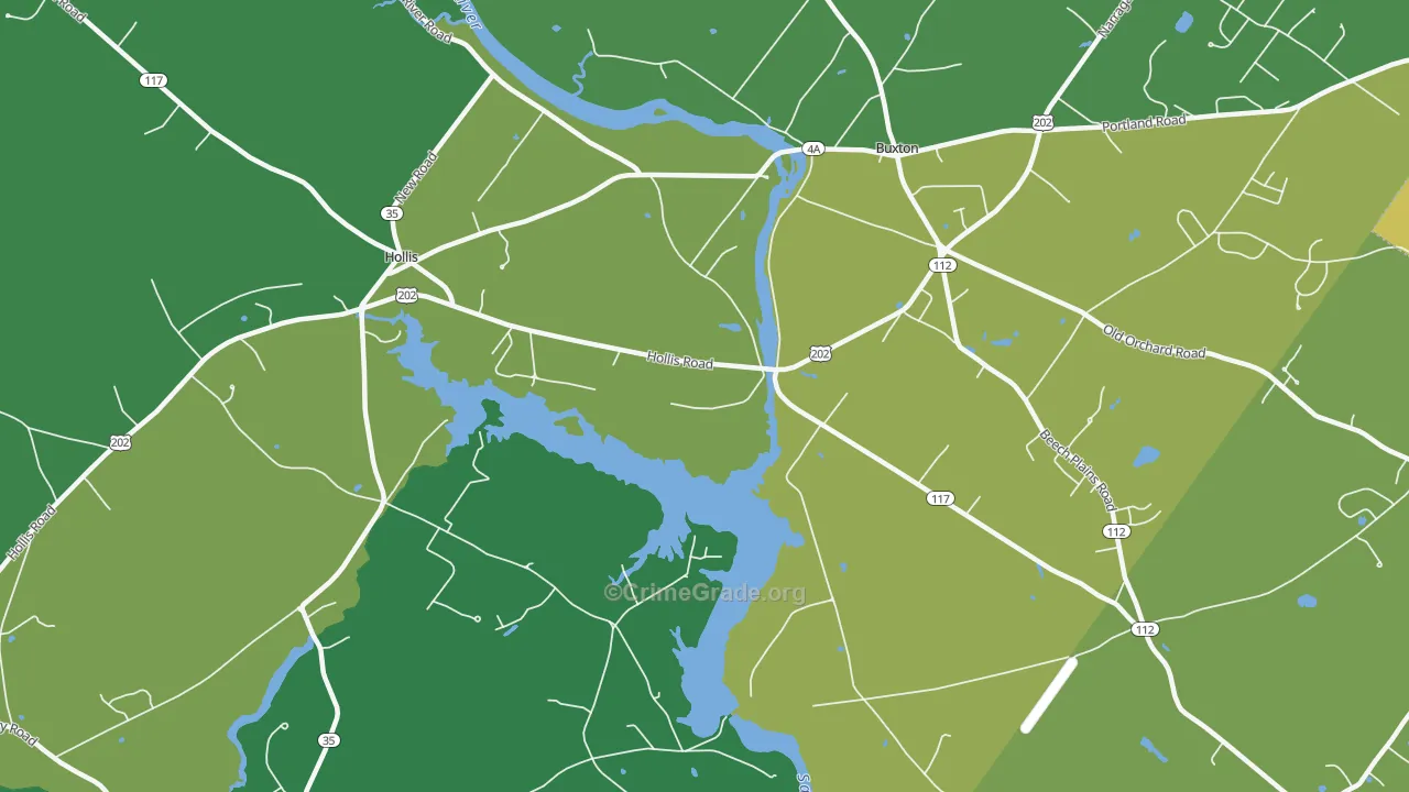 Salmon Falls, ME Map of Murder Rates