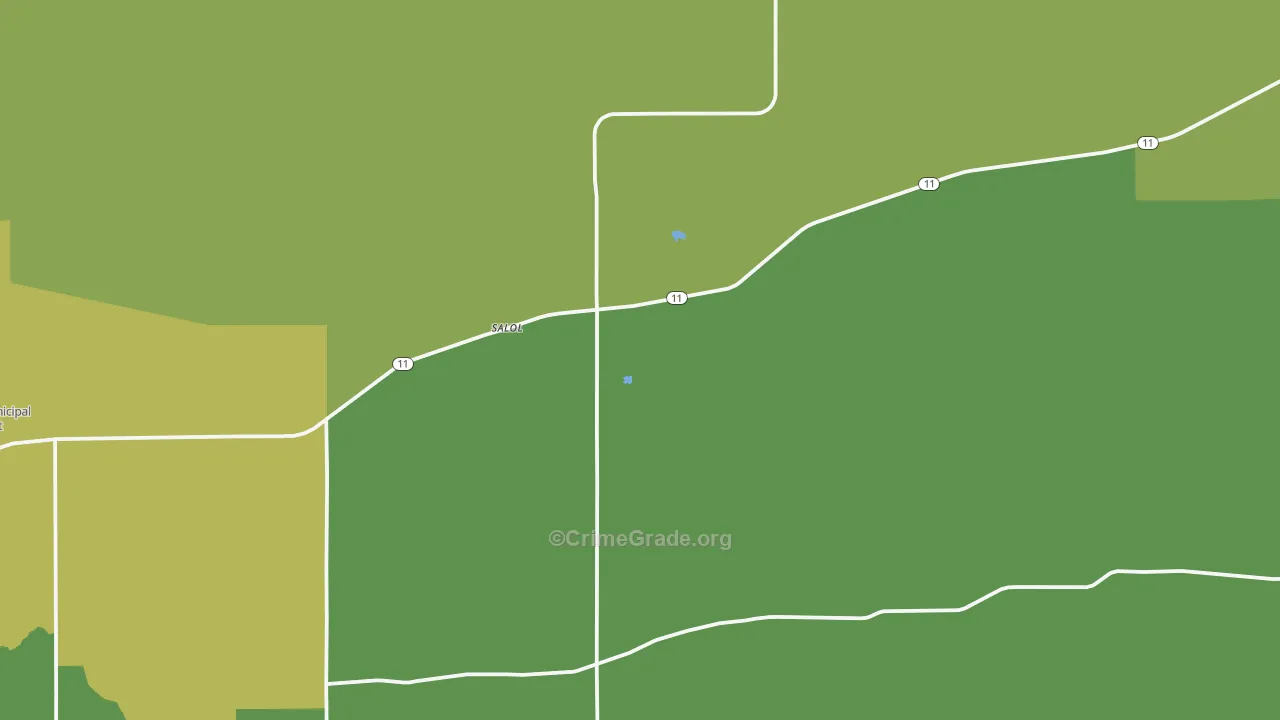 Salol, MN Map of Murder Rates