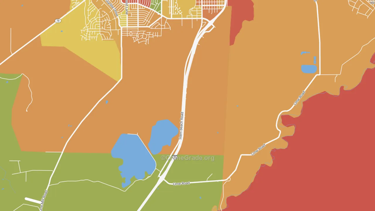 Salt Creek, CO Map of Murder Rates