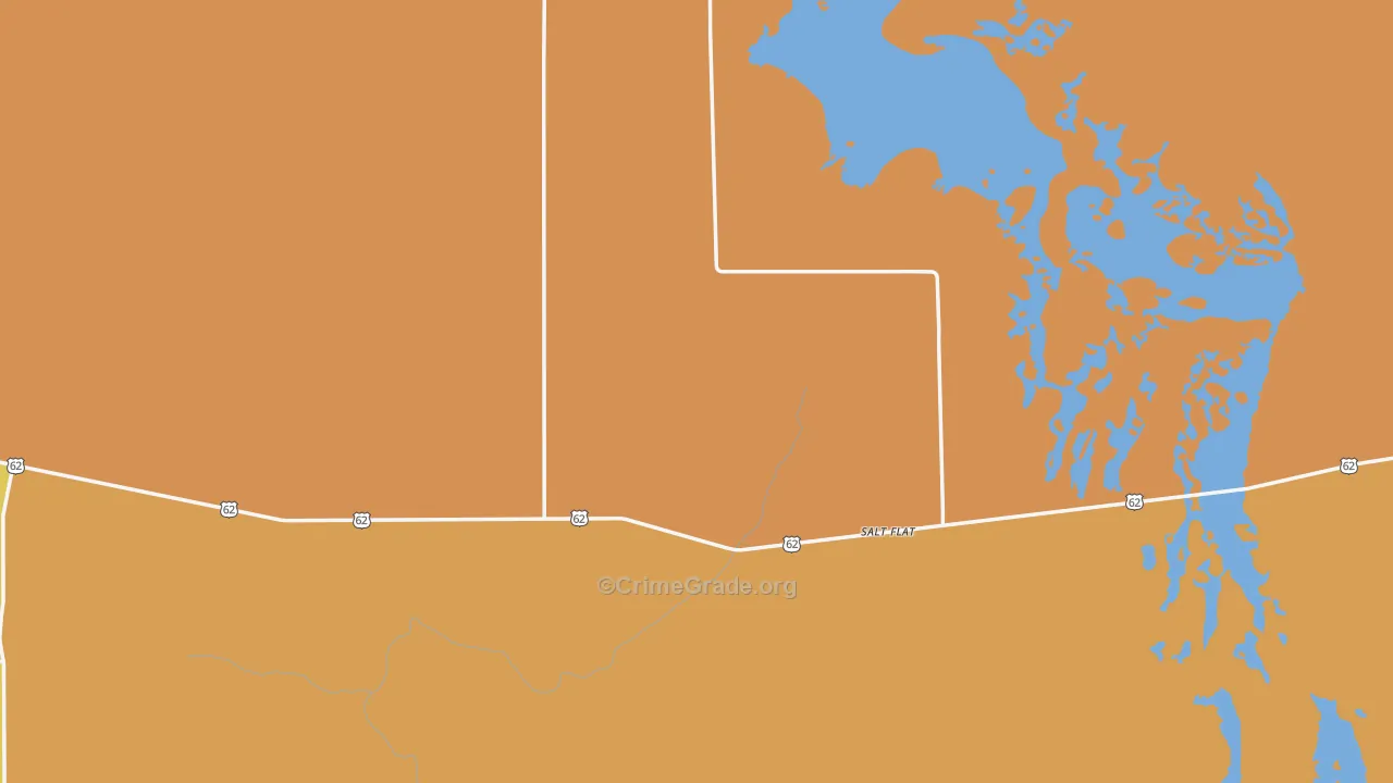 Salt Flat, TX Map of Murder Rates
