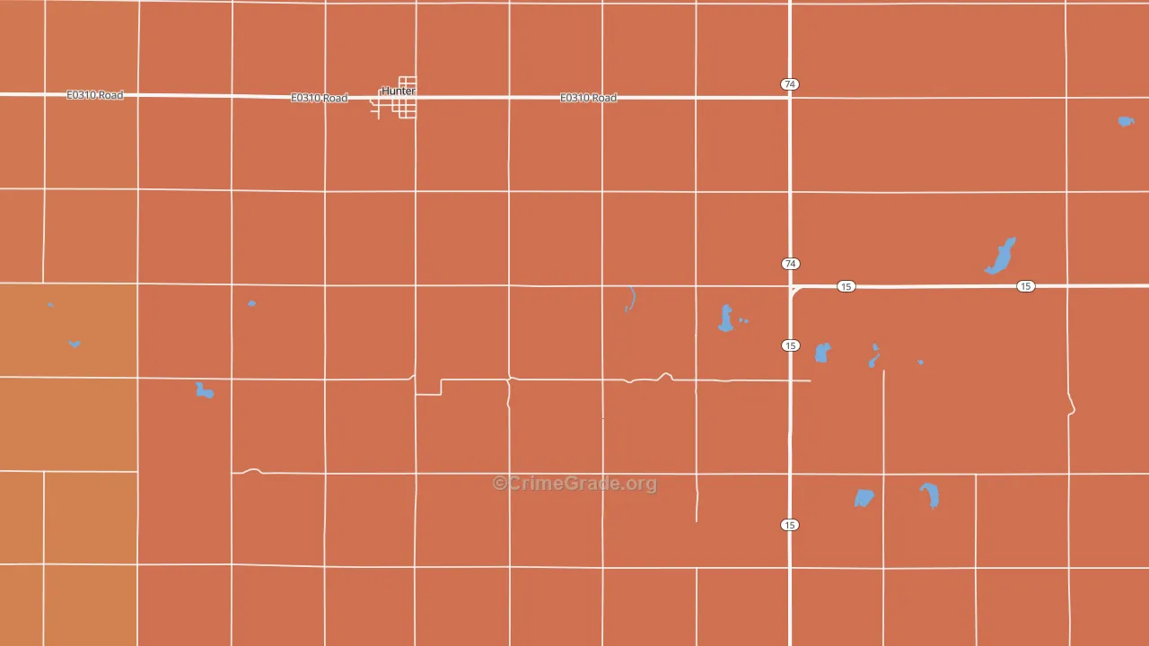 Salt Fork, OK Map of Murder Rates
