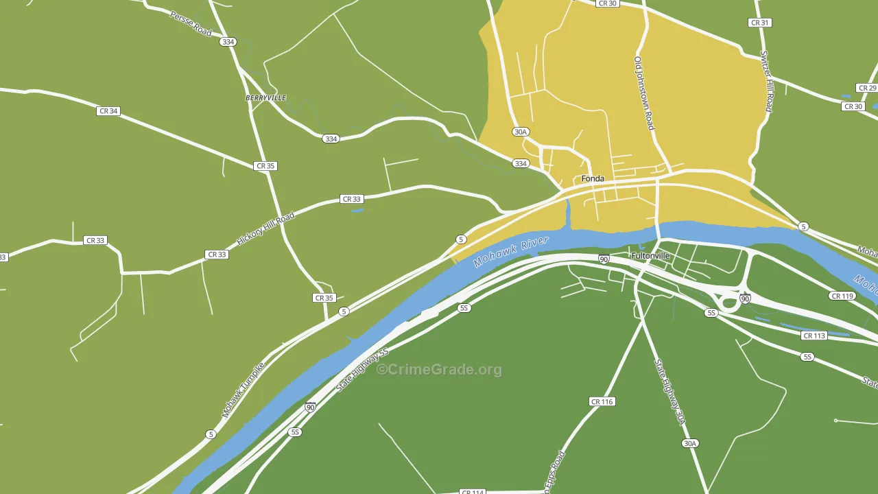 Sammonsville, NY Map of Murder Rates