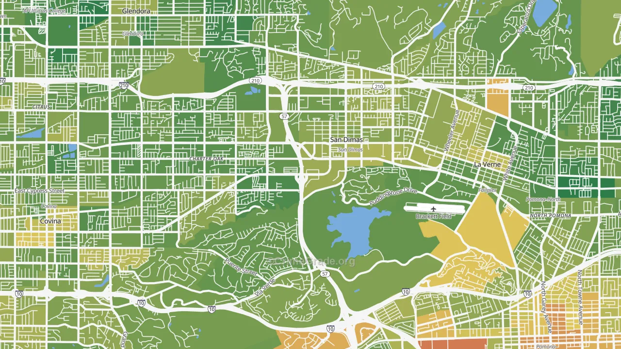 San Dimas, CA Map of Murder Rates