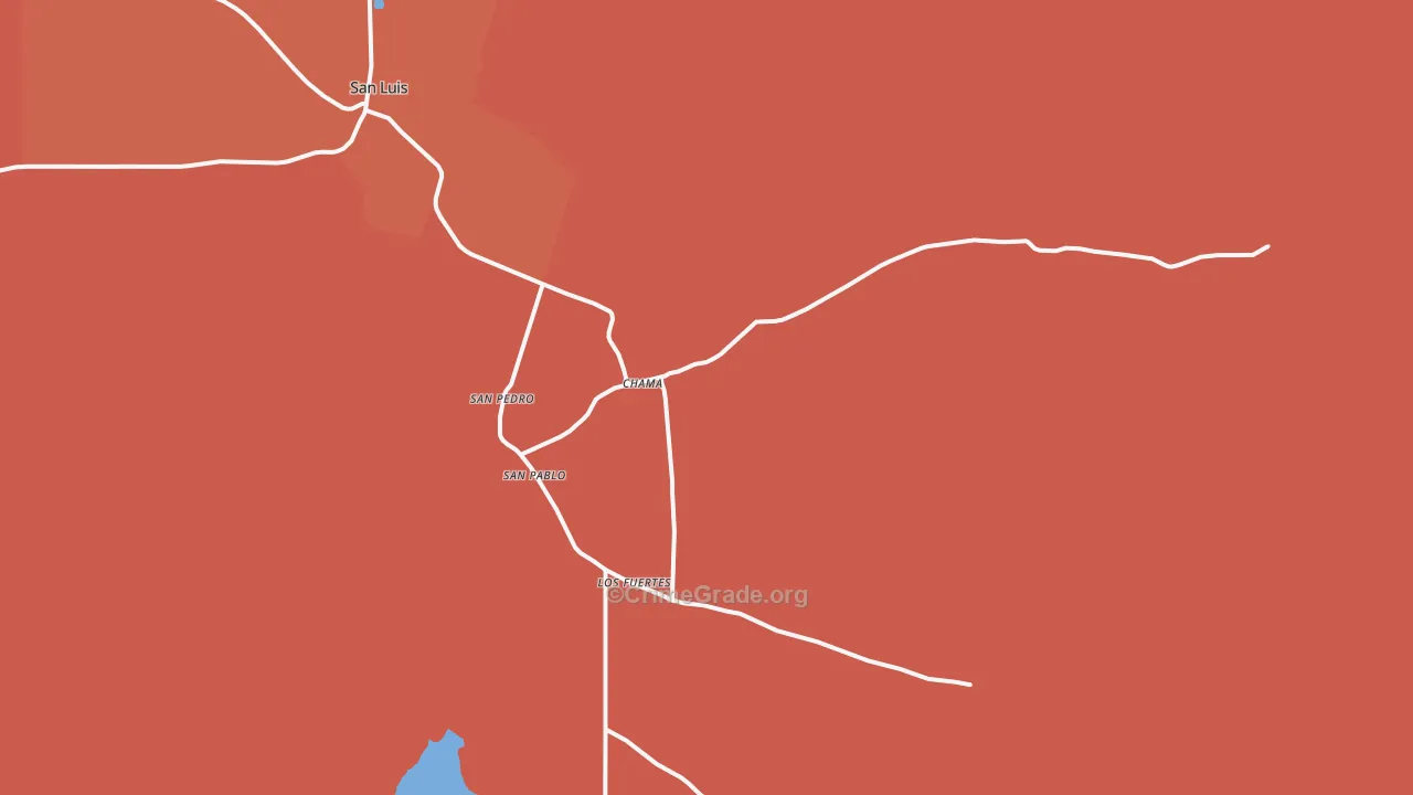 San Pablo, CO Map of Murder Rates