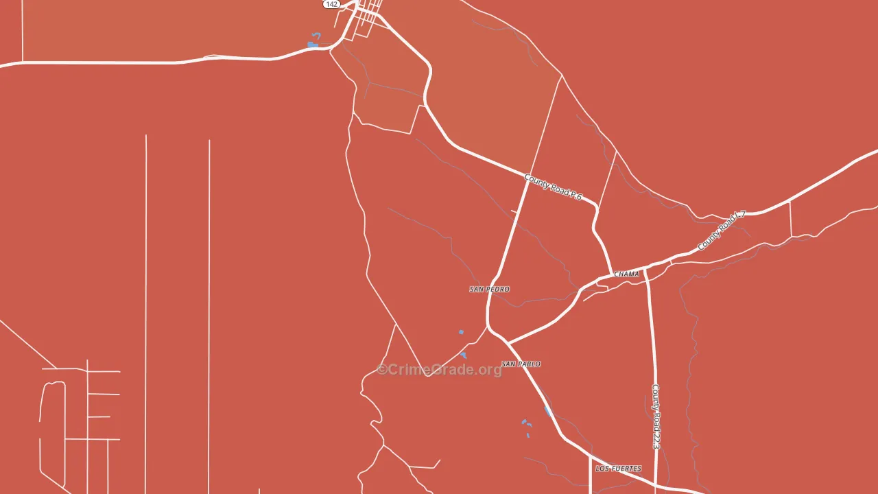 San Pedro, CO Map of Murder Rates