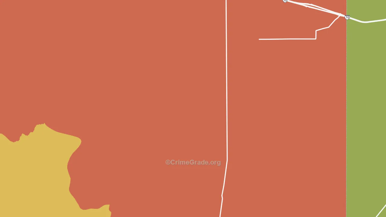 San Simon, AZ Map of Murder Rates