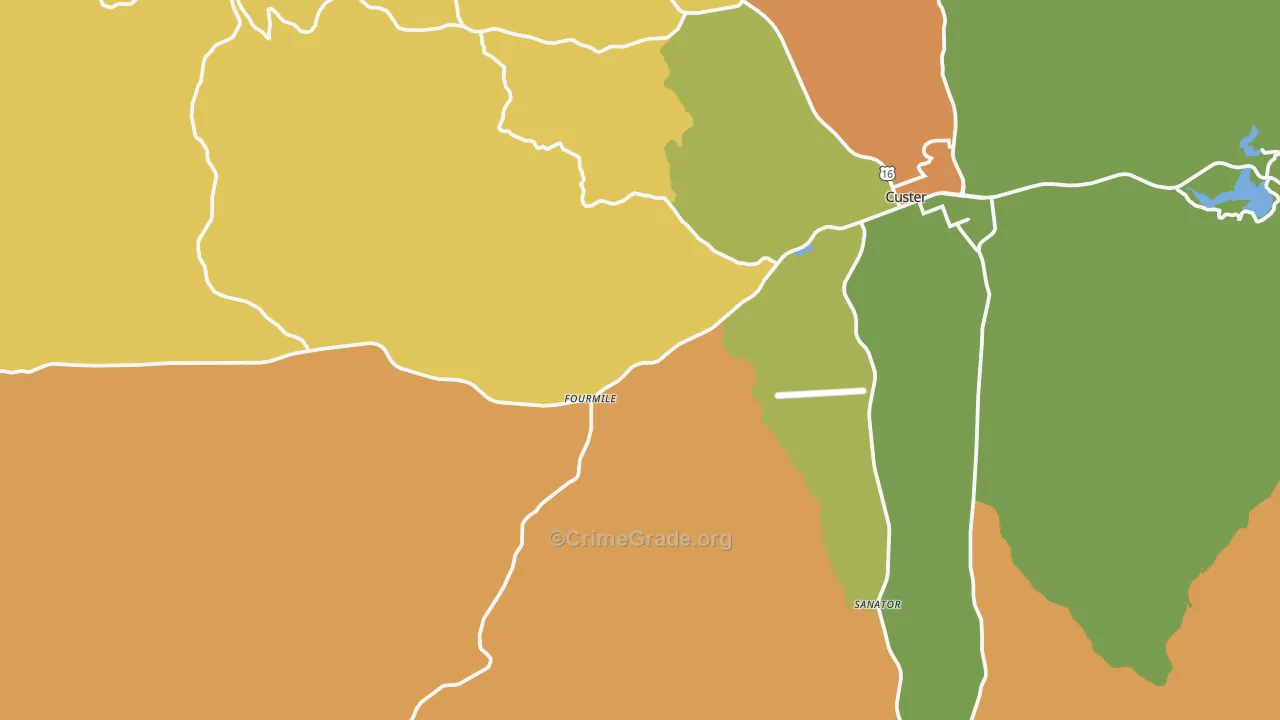 Sanator, SD Map of Murder Rates