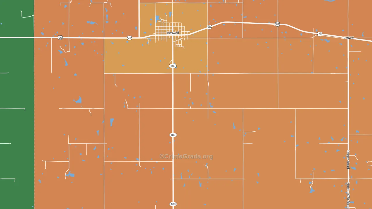 Sand Bluff, OK Map of Murder Rates