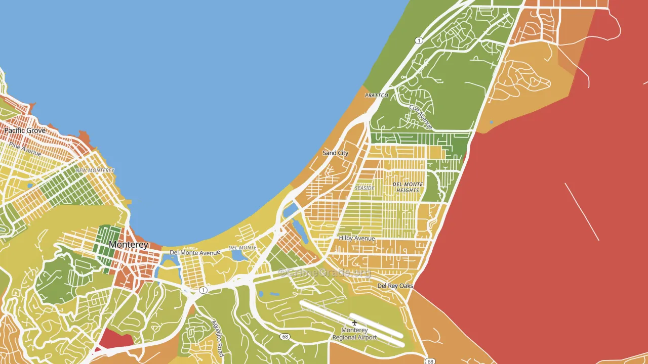 Sand City, CA Map of Murder Rates