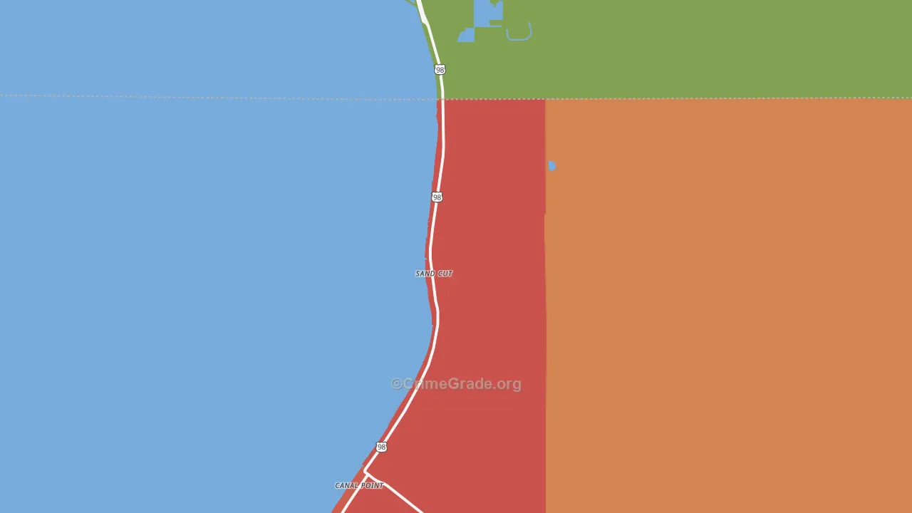 Sand Cut, FL Map of Murder Rates