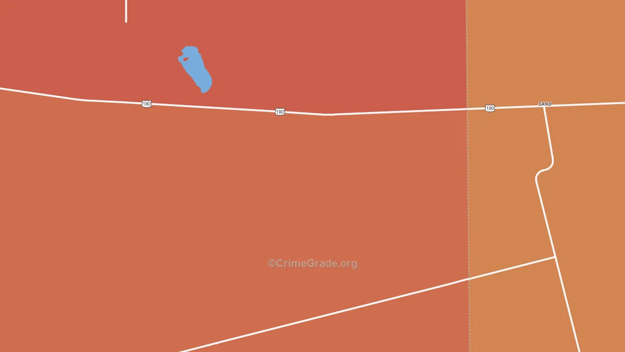 Sand, TX Map of Murder Rates