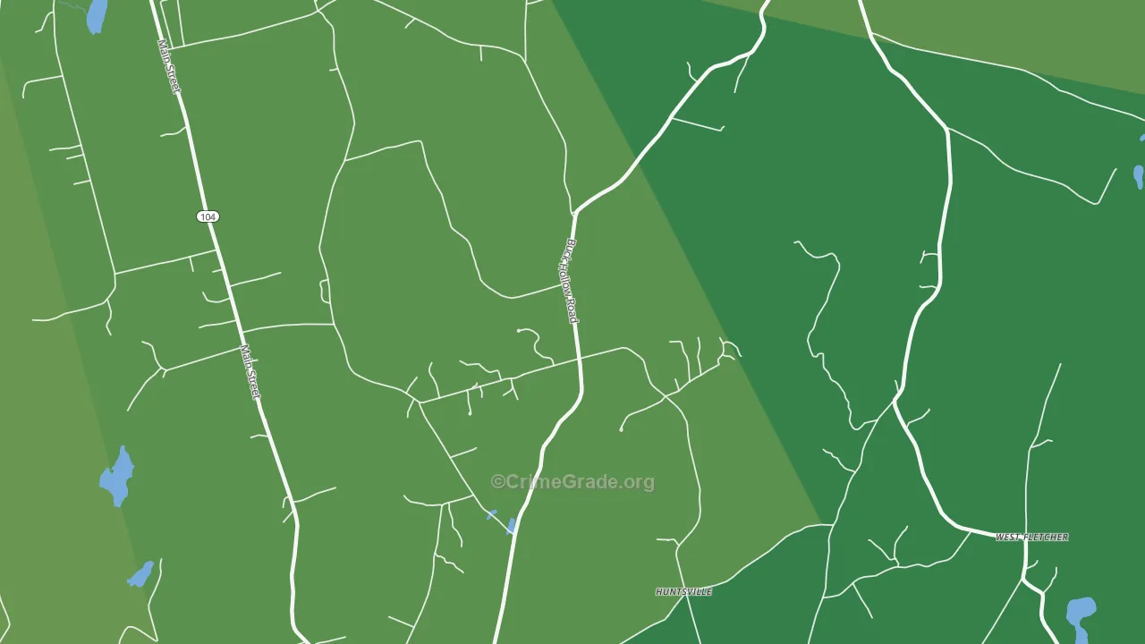 Sanderson Corner, VT Map of Murder Rates