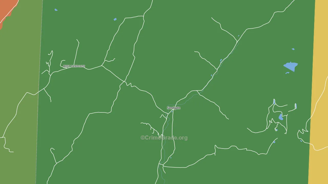 Sandgate, VT Map of Murder Rates
