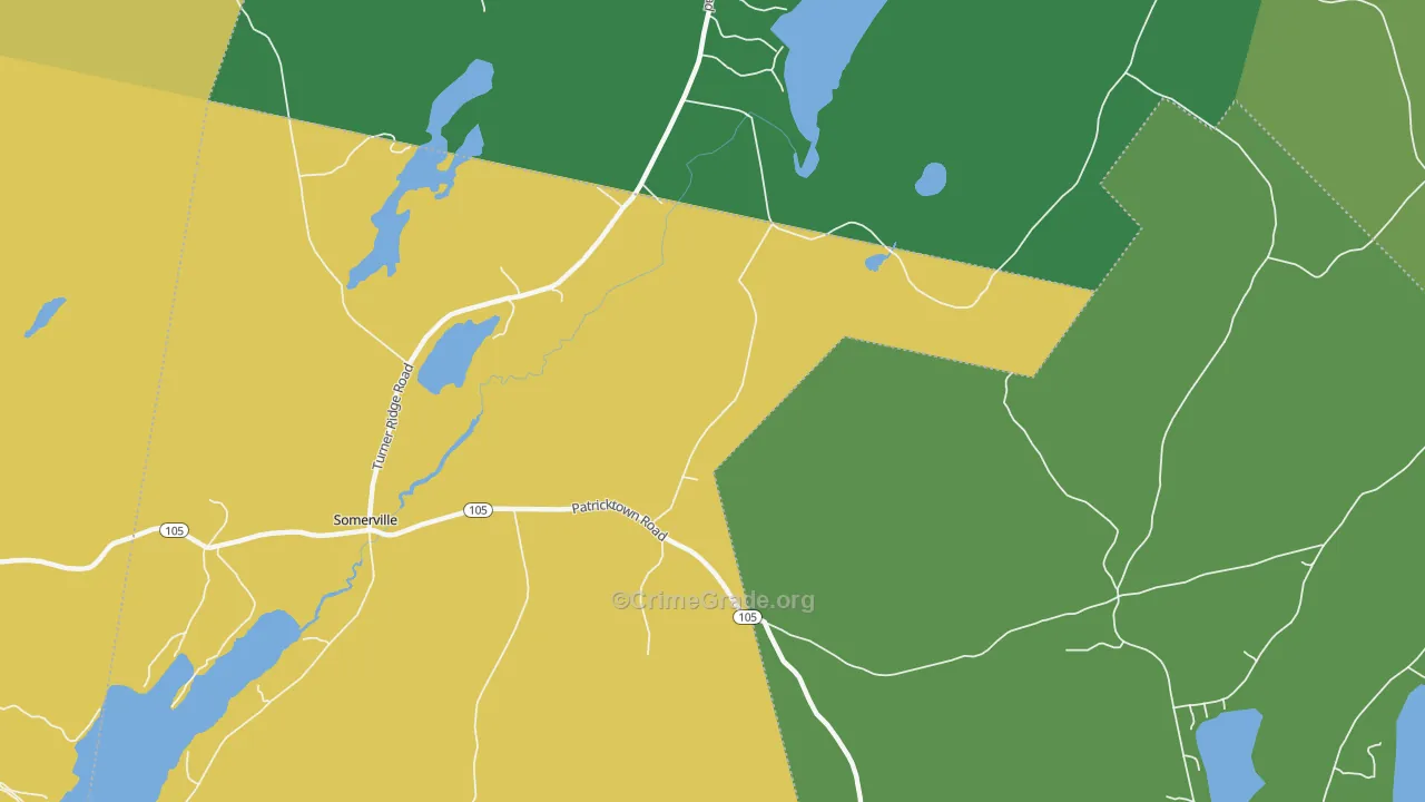Sandhill Corner, ME Map of Murder Rates