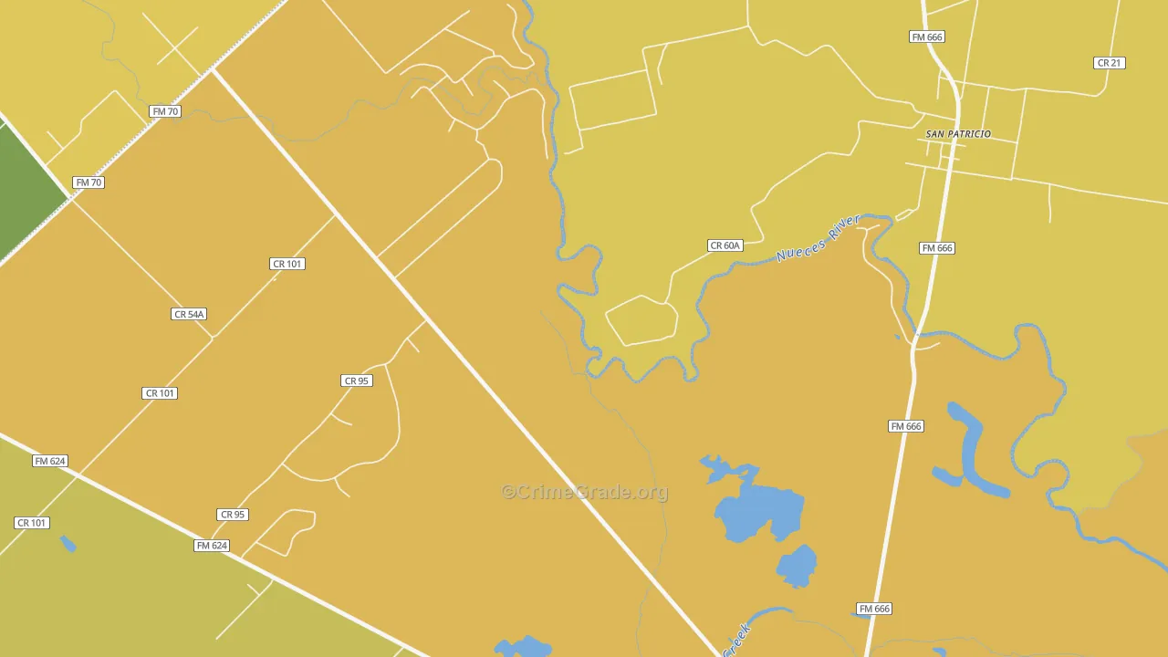 Sandy Hollow-Escondidas, TX Map of Murder Rates
