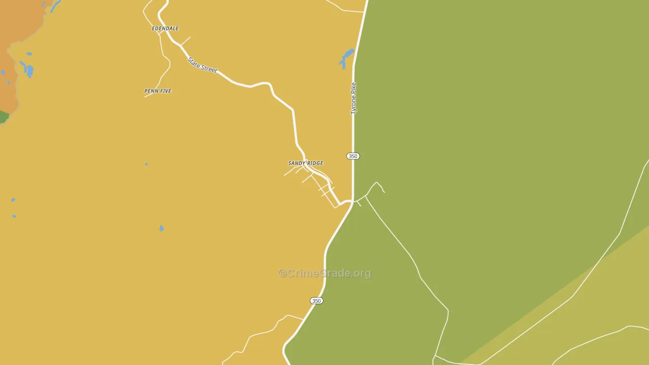 Sandy Ridge, PA Map of Murder Rates