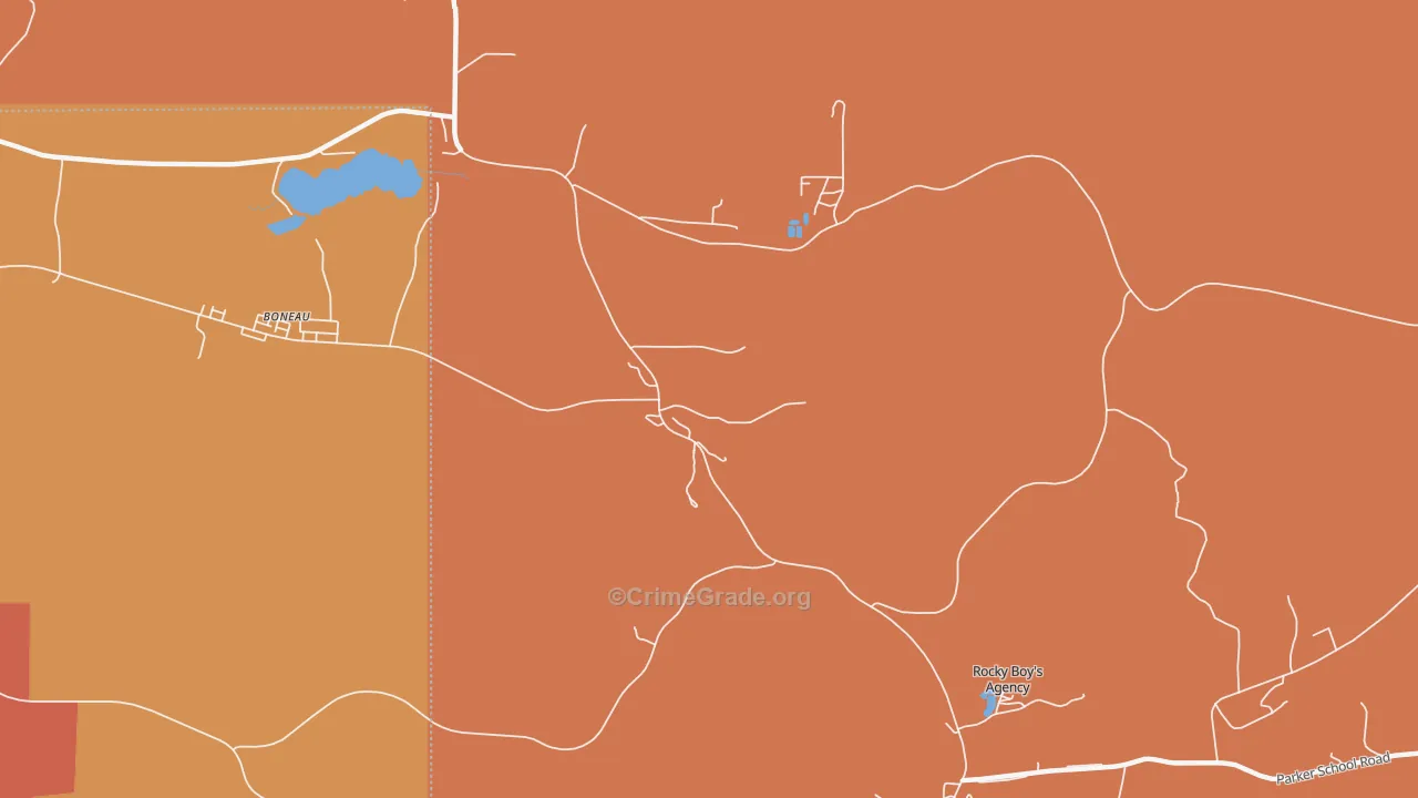 Sangrey, MT Map of Murder Rates