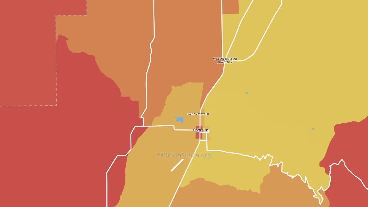 Sanpete County, UT Map of Murder Rates