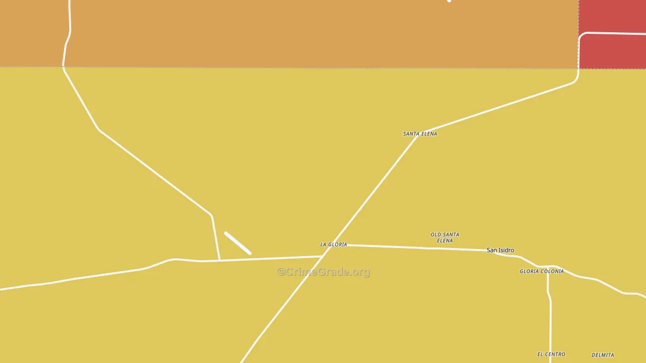 Santa Elena, TX Map of Murder Rates