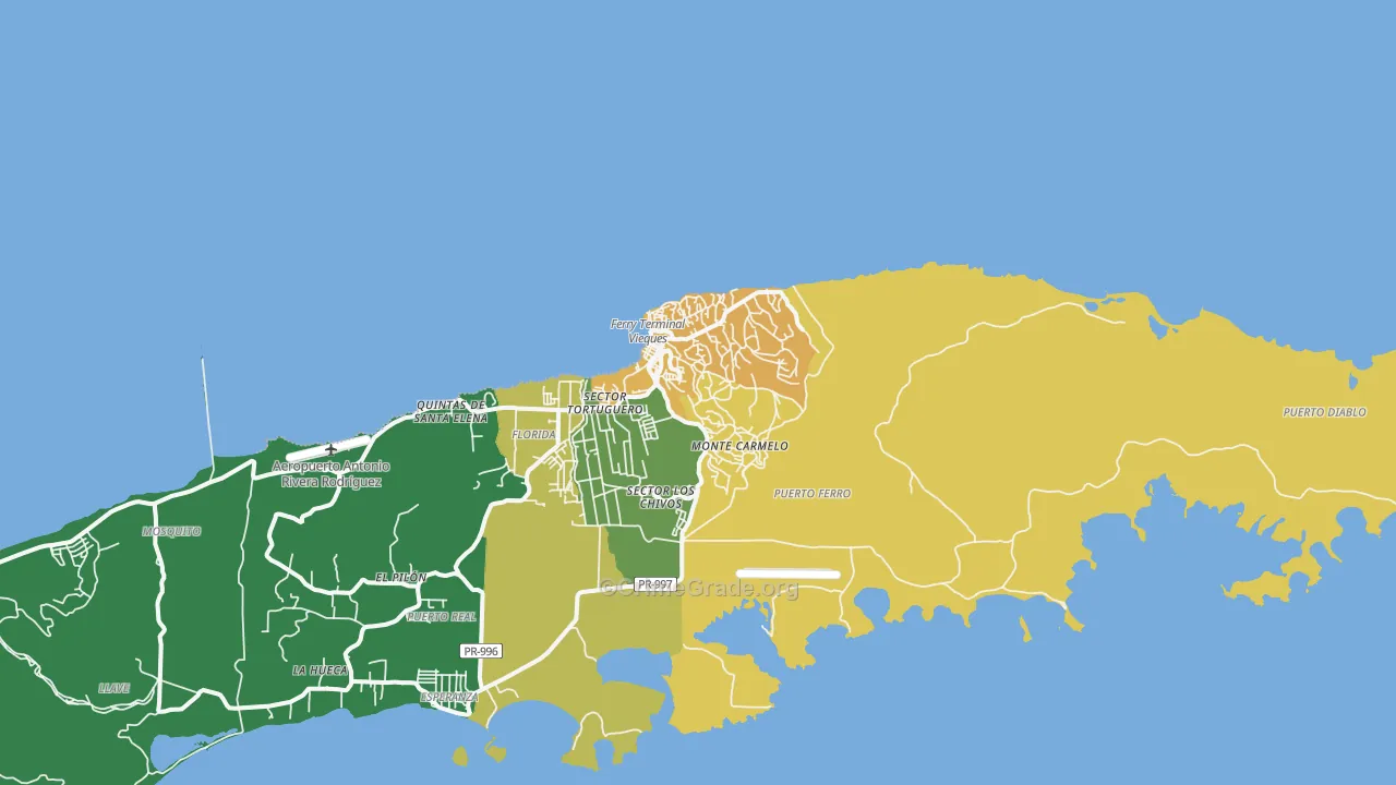 Santa Maria, PR Map of Murder Rates