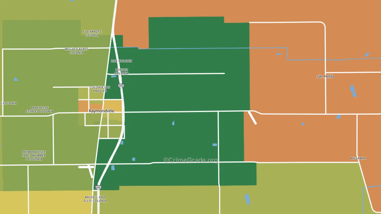Santa Monica, TX Map of Murder Rates