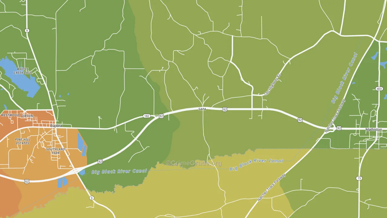 Sapa, MS Map of Murder Rates