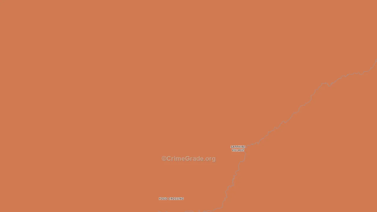 Sapphire Village, MT Map of Murder Rates