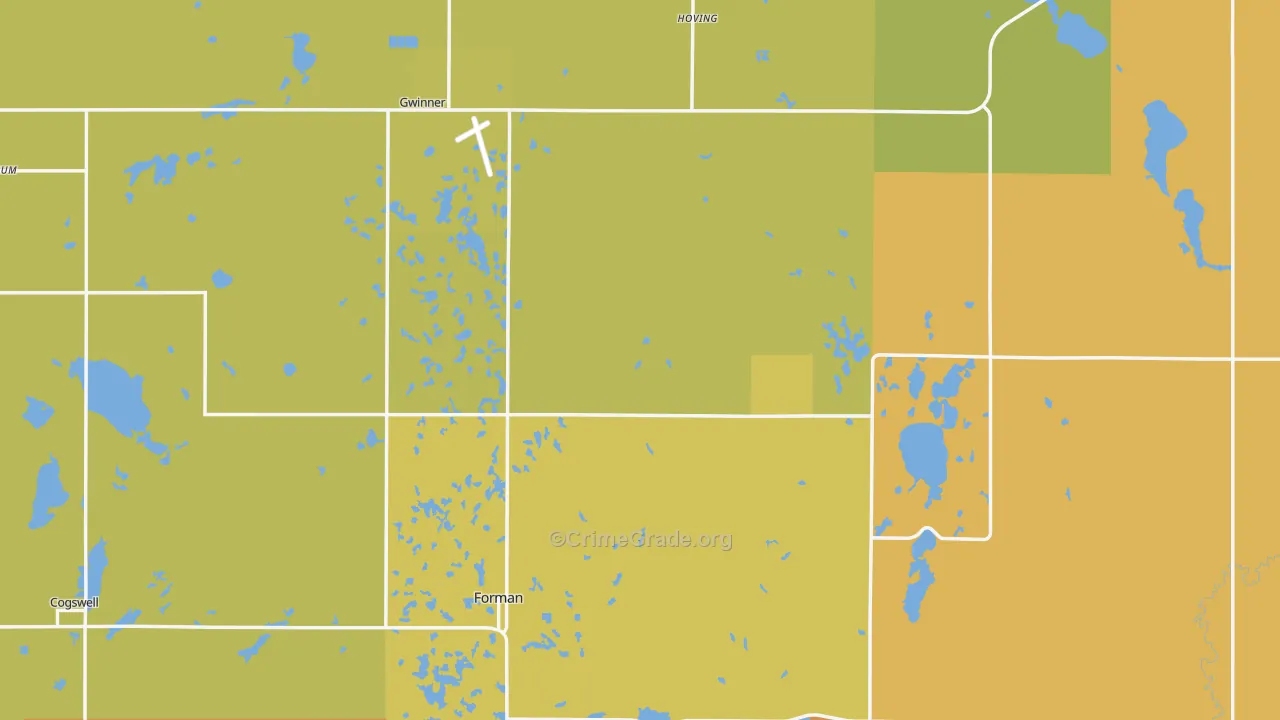 Sargent County, ND Map of Murder Rates