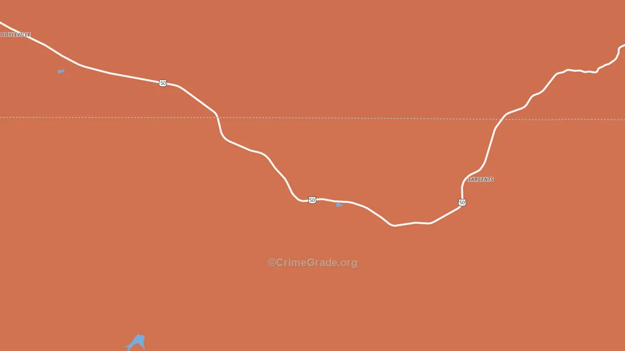 Sargents, CO Map of Murder Rates