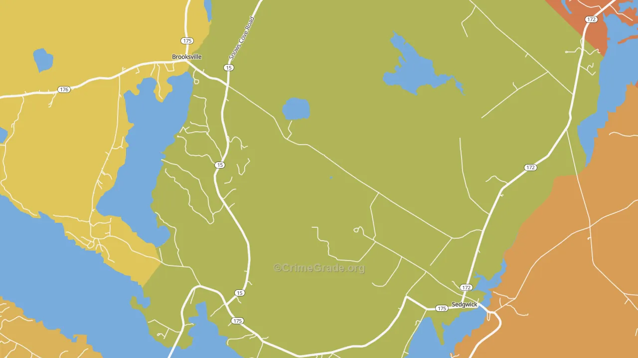 Sargentville, ME Map of Murder Rates
