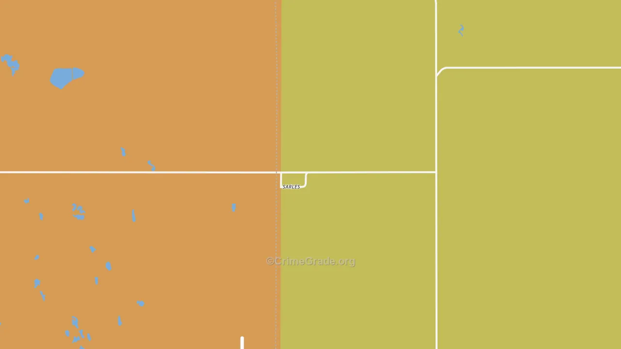Sarles, ND Map of Murder Rates