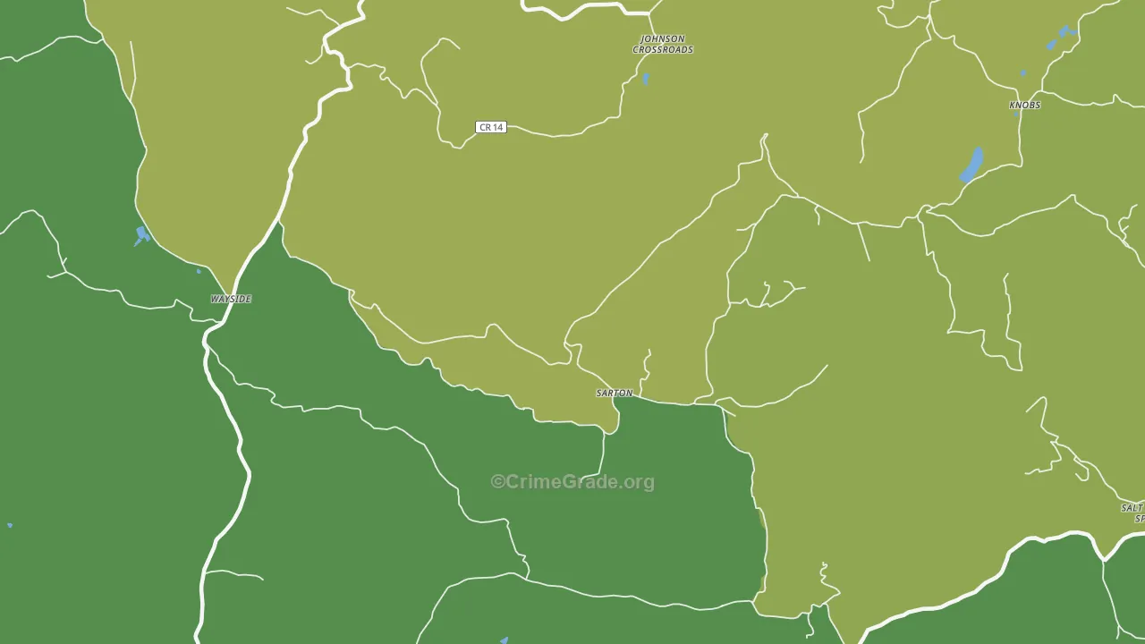 Sarton, WV Map of Murder Rates