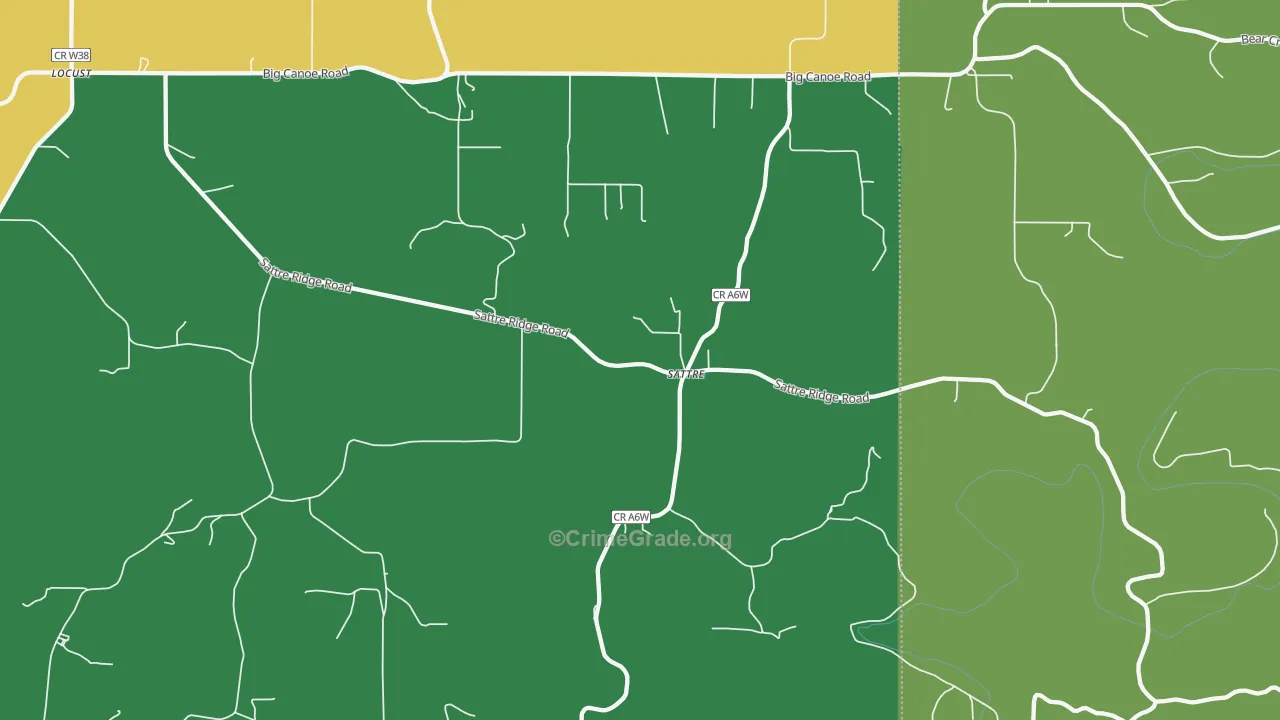 Sattre, IA Map of Murder Rates