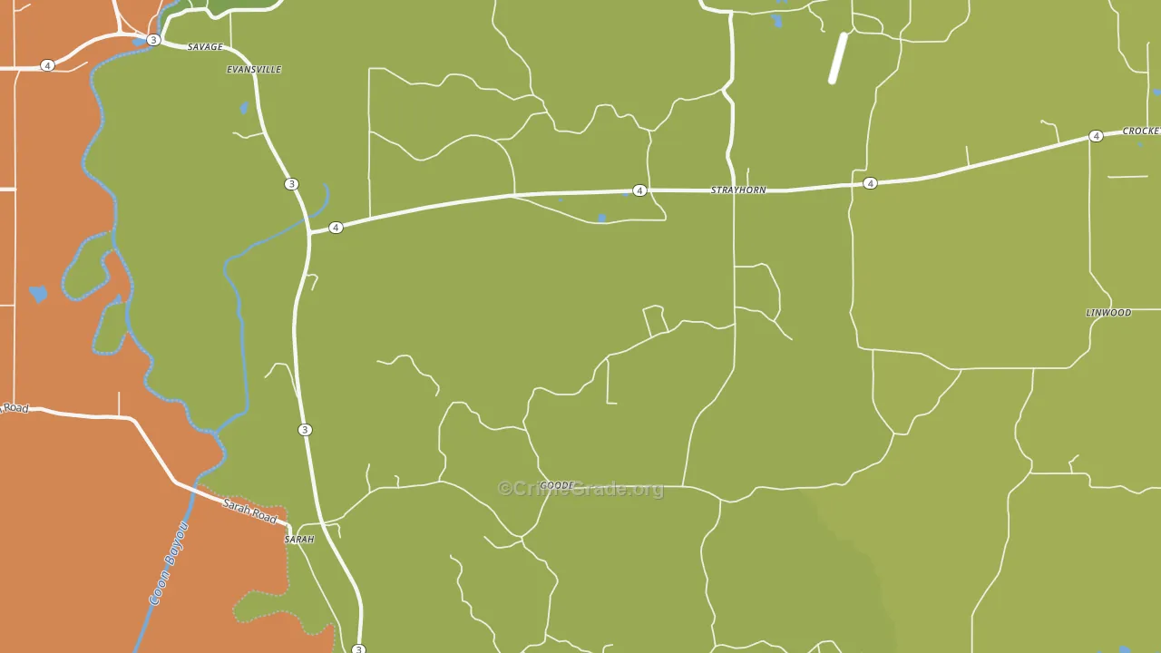 Savage, MS Map of Murder Rates