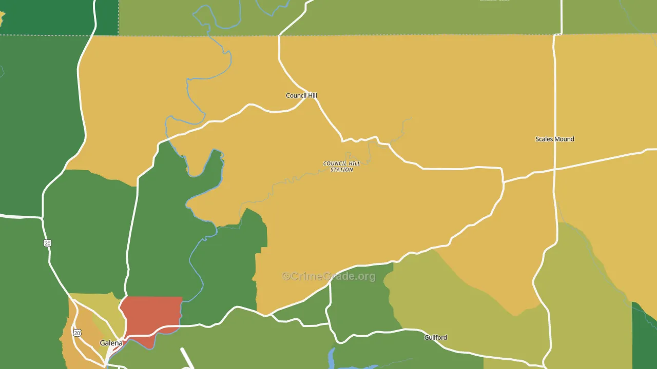 Scales Mound, IL Map of Murder Rates