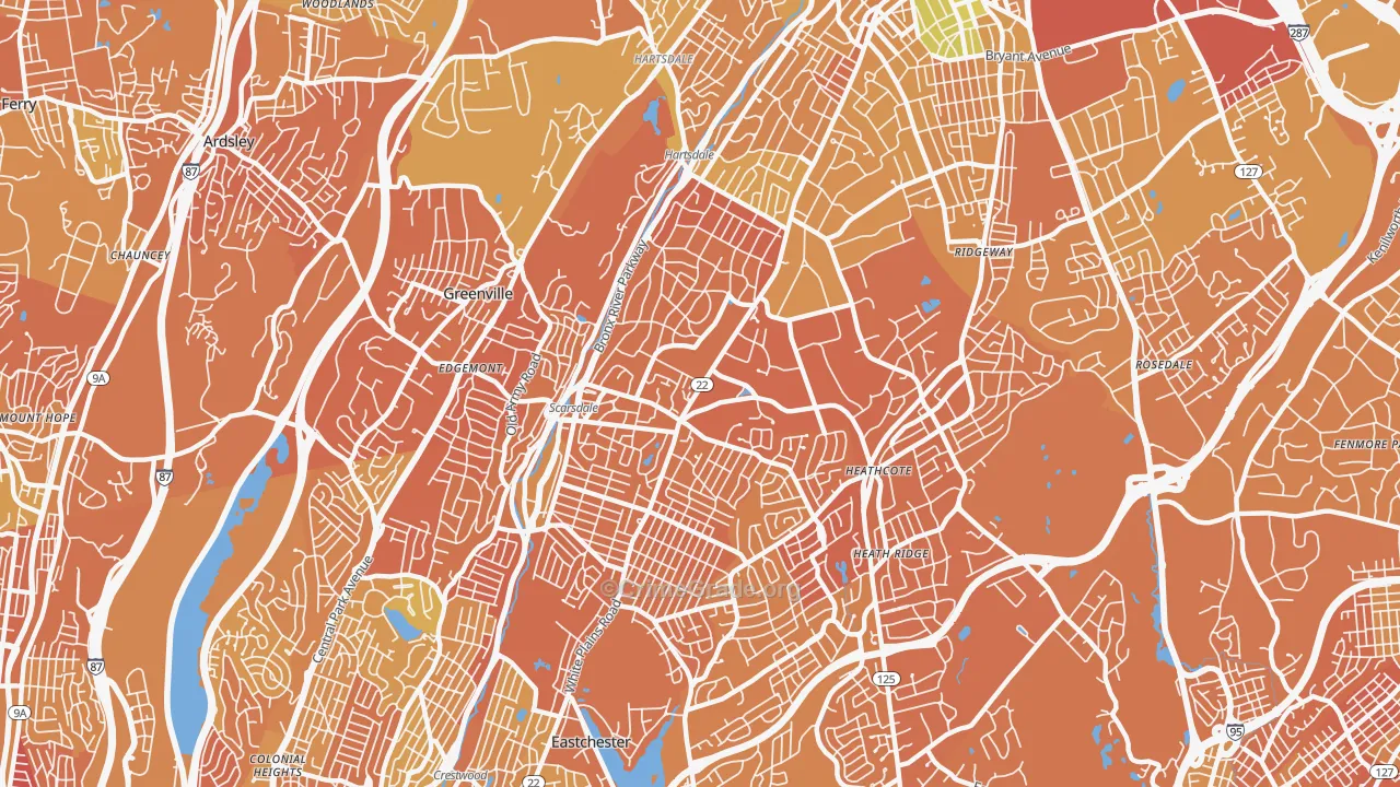 Scarsdale, NY Map of Murder Rates