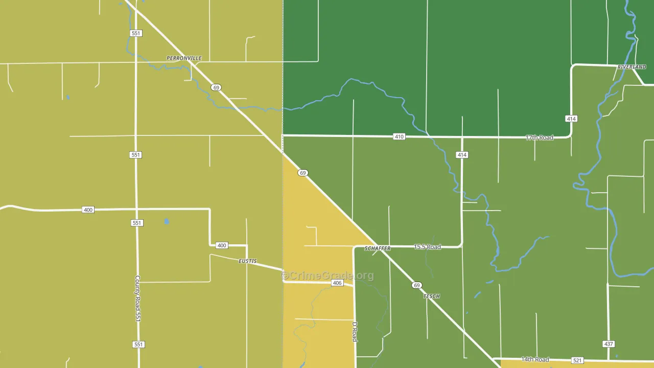 Schaffer, MI Map of Murder Rates