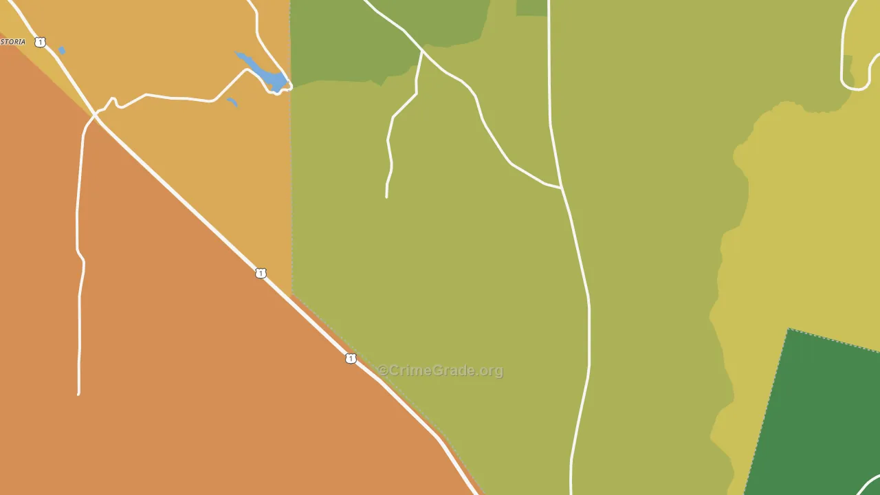Schlatterville, GA Map of Murder Rates